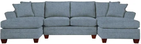 Foresthill 3-pc. Symmetrical Chaise Sectional Sofa in Elliot French Blue by H.M. Richards
