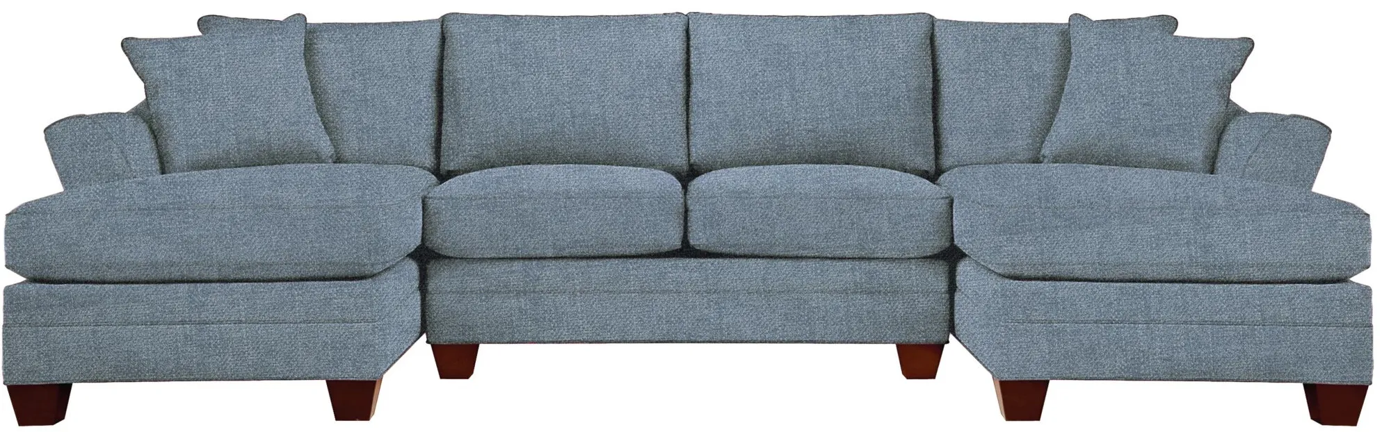 Foresthill 3-pc. Symmetrical Chaise Sectional Sofa in Elliot French Blue by H.M. Richards