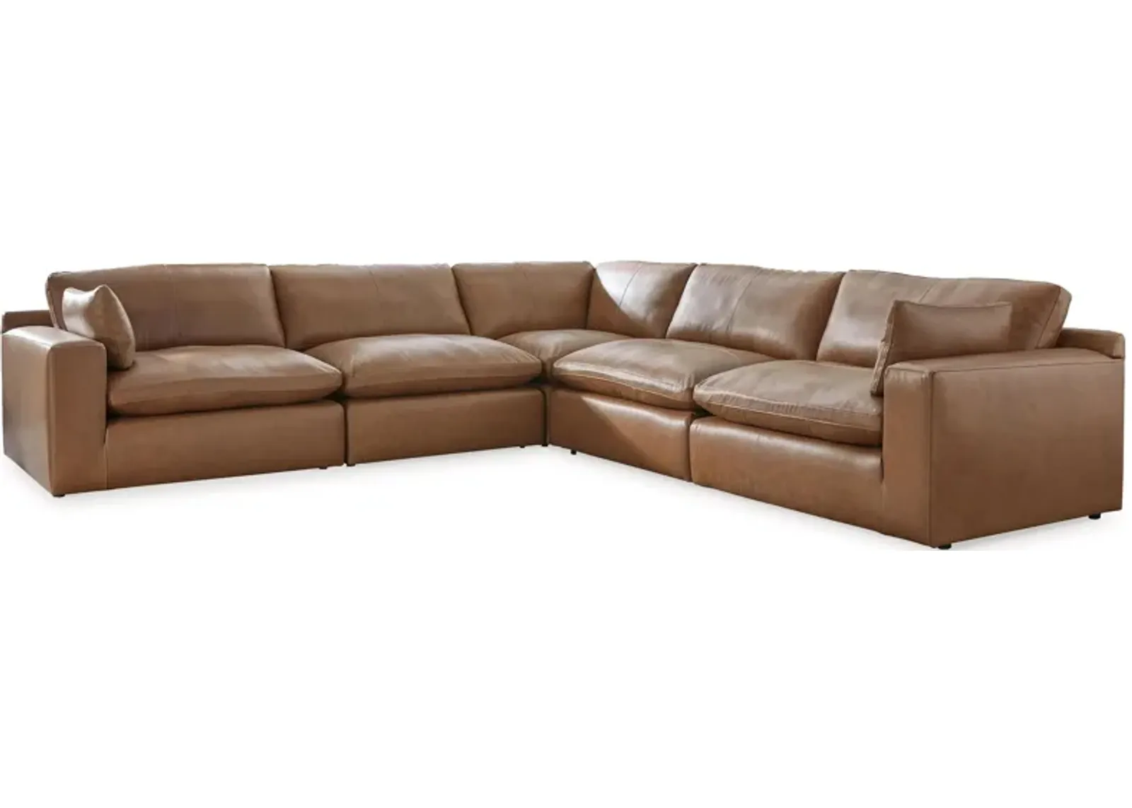 Emilia 5-pc. Sectional in Caramel by Ashley Furniture