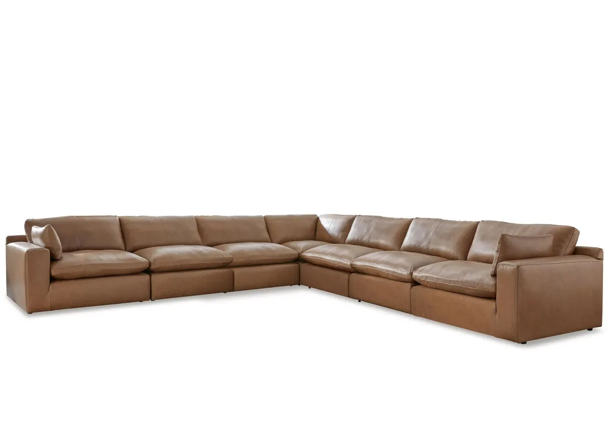 Emilia 7-pc. Sectional in Caramel by Ashley Furniture