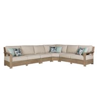 Silo Point Contemporary 4 pc. Sectional in Brown by Ashley Furniture