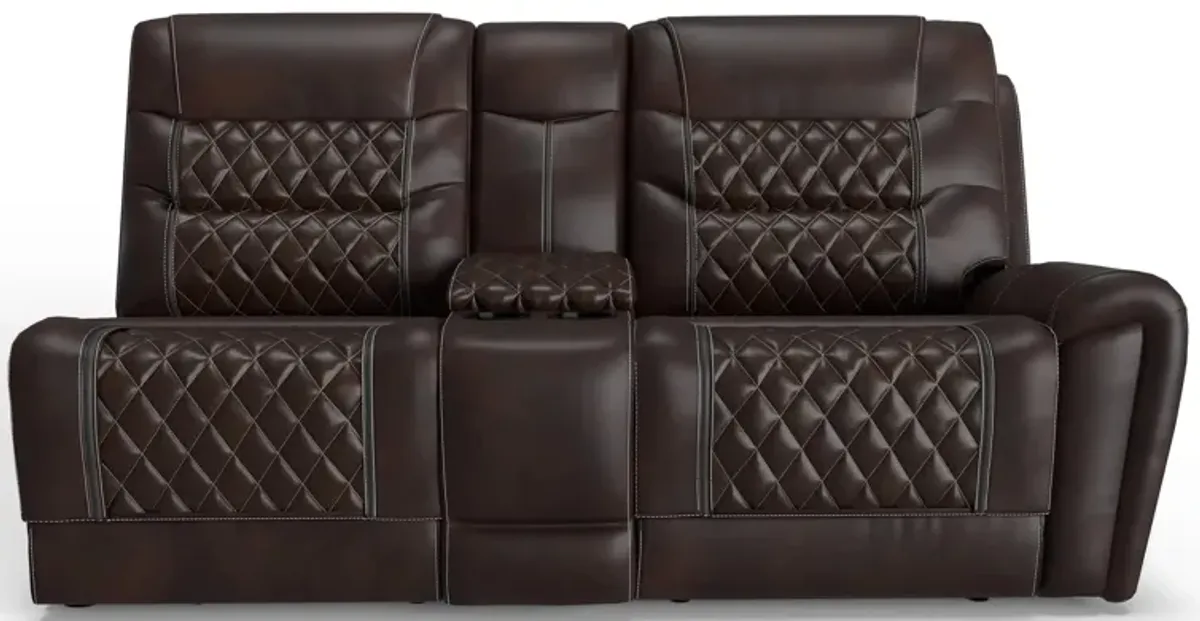 Corrigan Right Arm Facing Reclining Console Loveseat