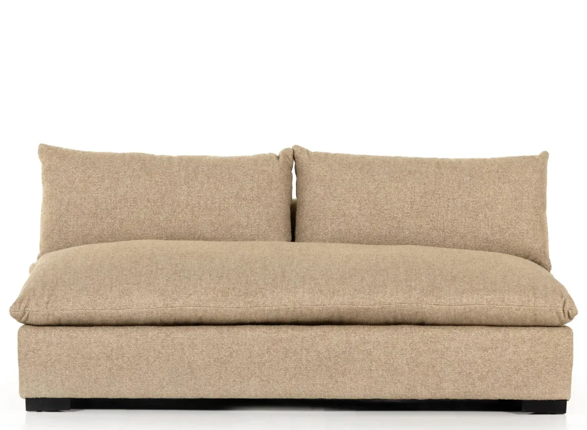 Grant Armless Loveseat in Heron Sand by Four Hands