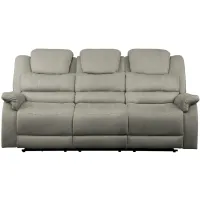 Prose Reclining Console Sofa in Gray by Homelegance