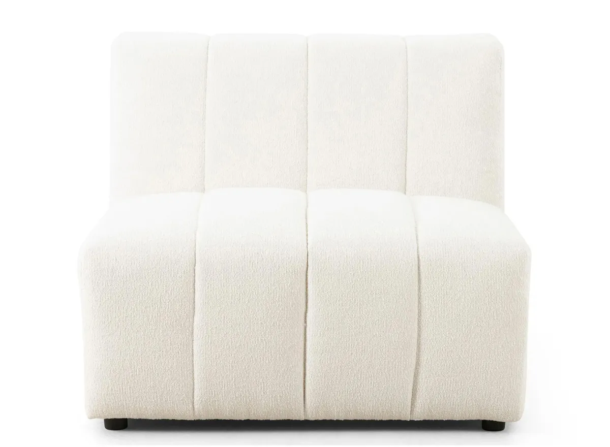 Langham Armless Sofa in Fayette Cloud by Four Hands