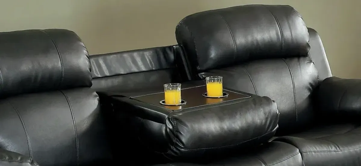 Dwyer Double Reclining Sofa With Center Drop-Down Cup Holders