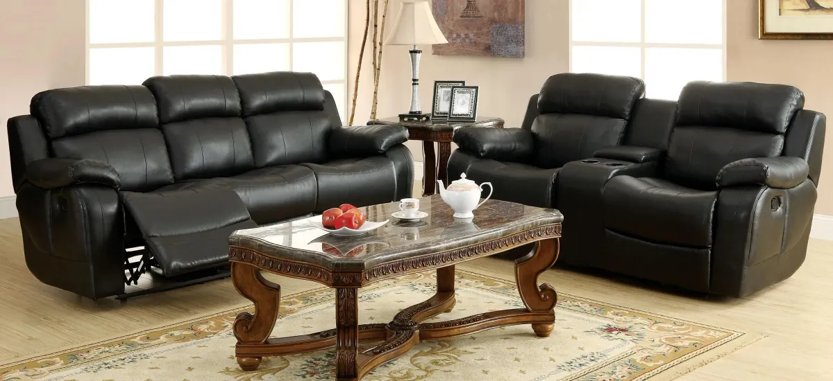 Dwyer Double Reclining Sofa With Center Drop-Down Cup Holders