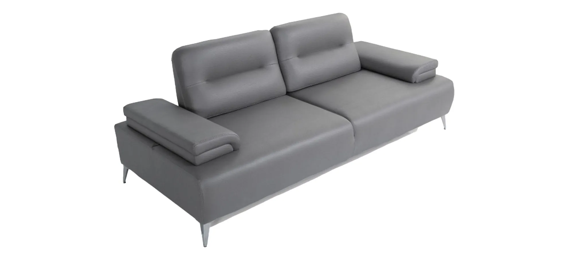 Caer Dun Sofa in Light Gray by HomeRoots