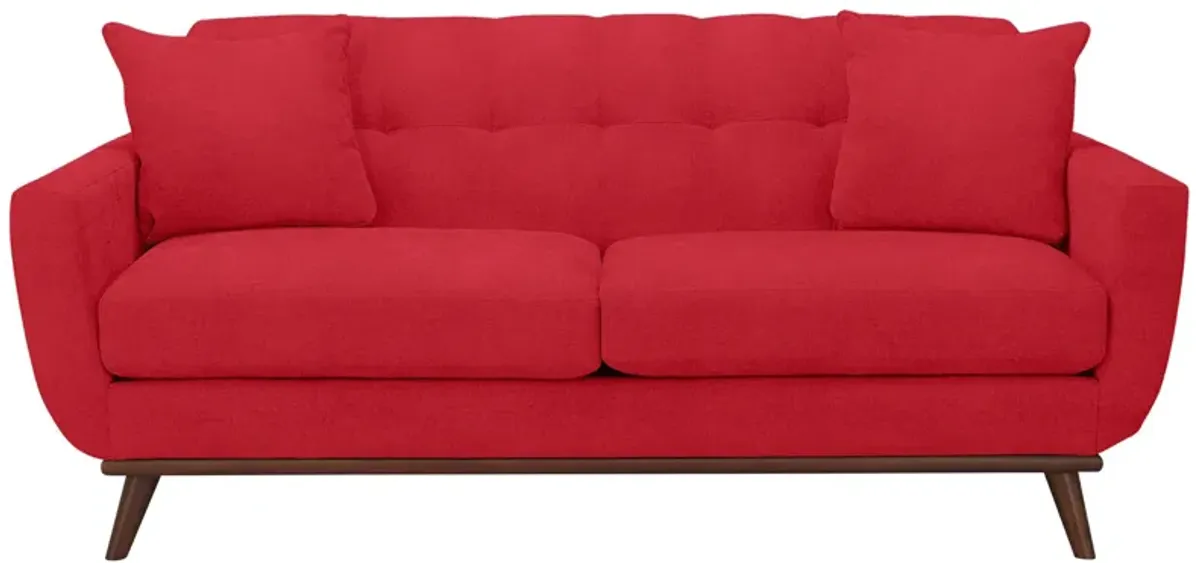 Milo Apartment Sofa in Suede-So-Soft Cardinal by H.M. Richards