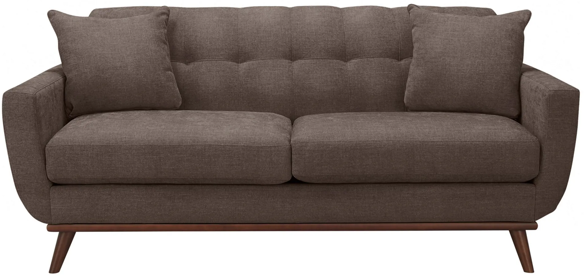 Milo Apartment Sofa in Suede-So-Soft Chocolate by H.M. Richards