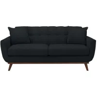Milo Apartment Sofa in Suede-So-Soft Midnight by H.M. Richards