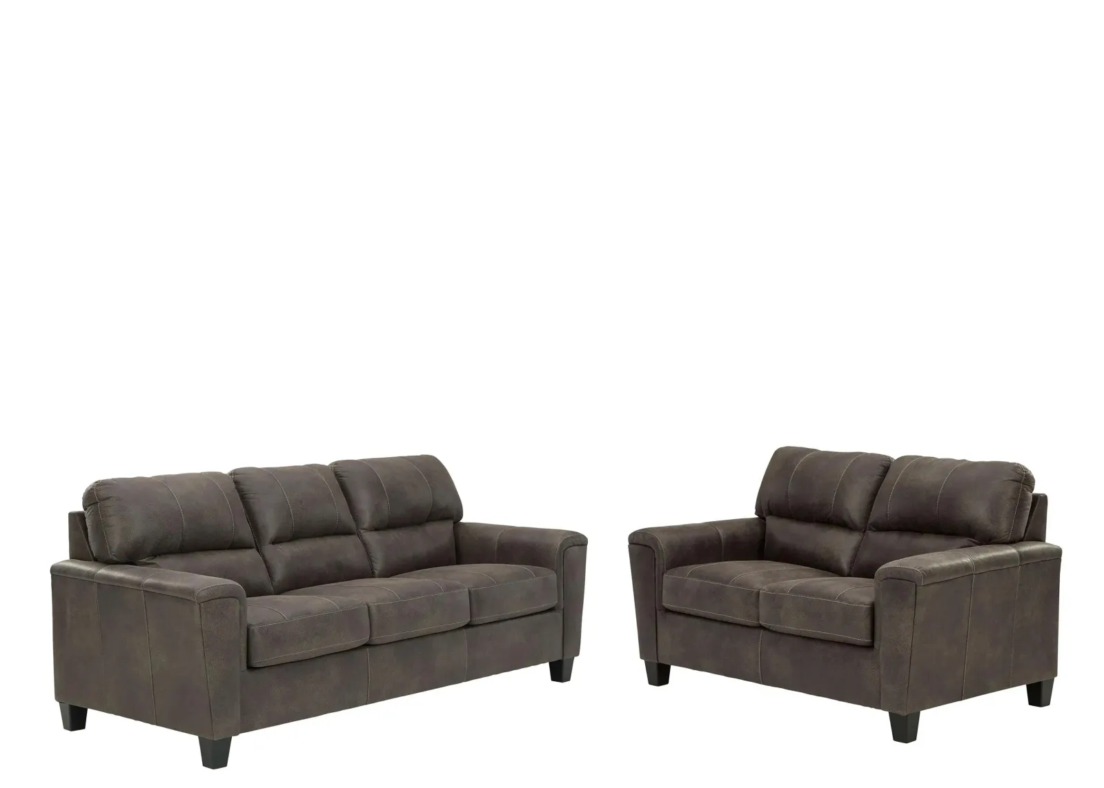 Navi 2-pc. Sofa and Loveseat Set in Smoke by Ashley Furniture