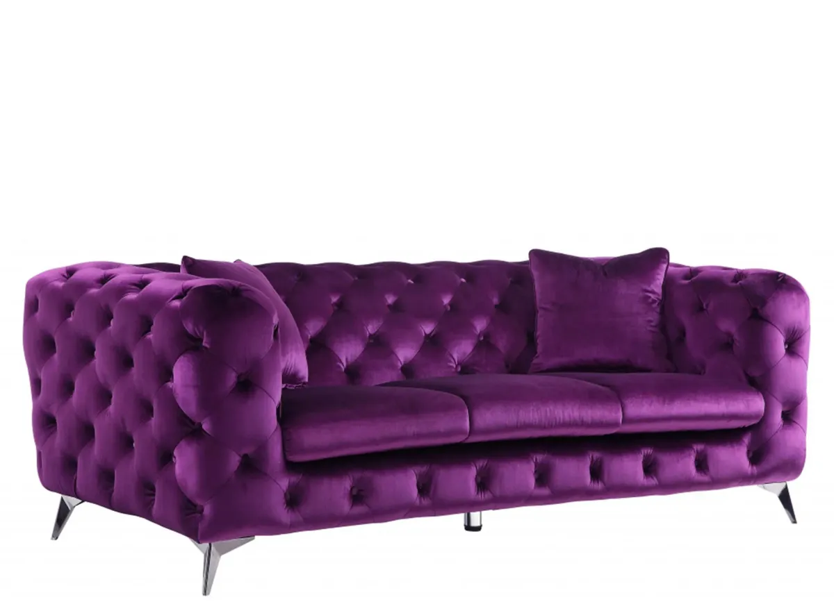 Vale Sofa in Purple by HomeRoots