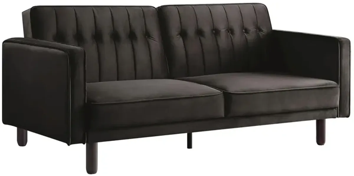 Hornby Sleeper Sofa in Dark Brown by HomeRoots