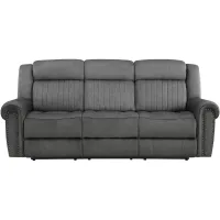 Lanning Power Double Reclining Sofa in Charcoal by Homelegance