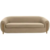 Lina Cafe Au Lait Sofa in Brown by Tov Furniture