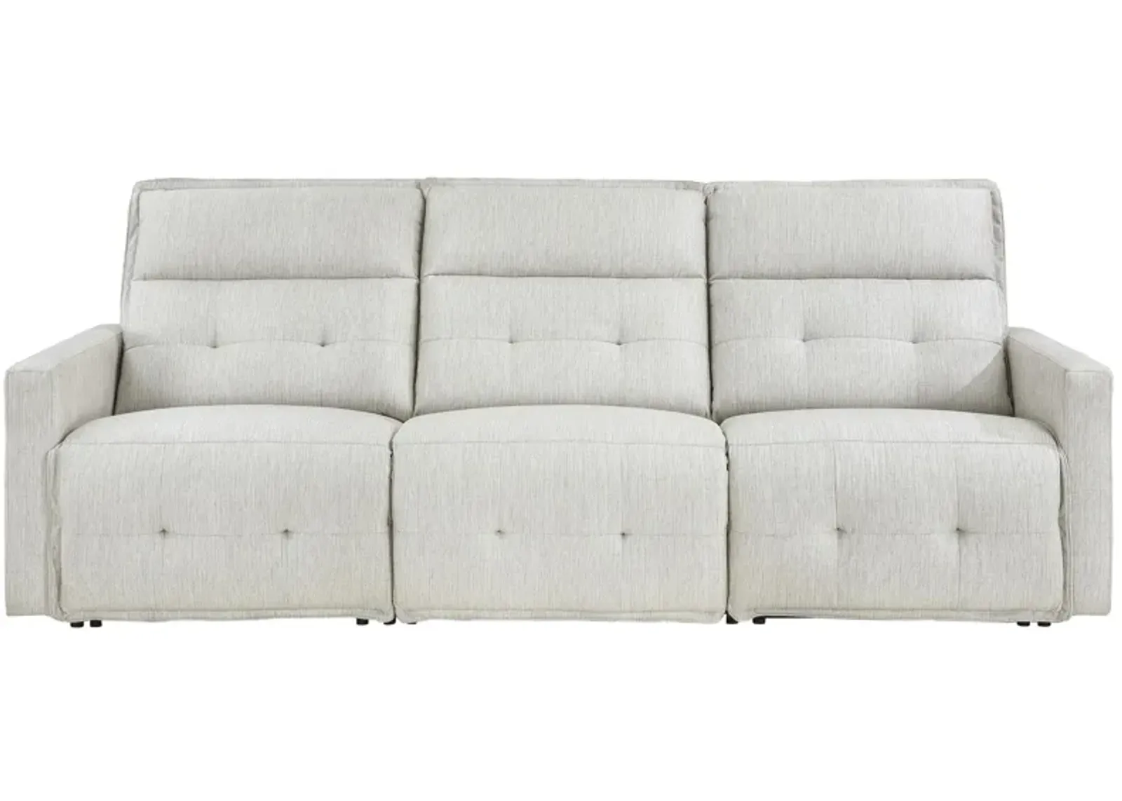 Fitch Power Double Reclining Sofa in White by Homelegance