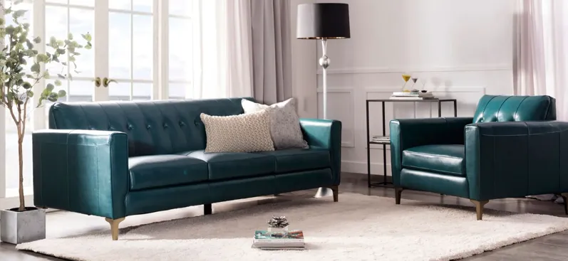 Yellowbrook Sofa in Turquoise by Bellanest