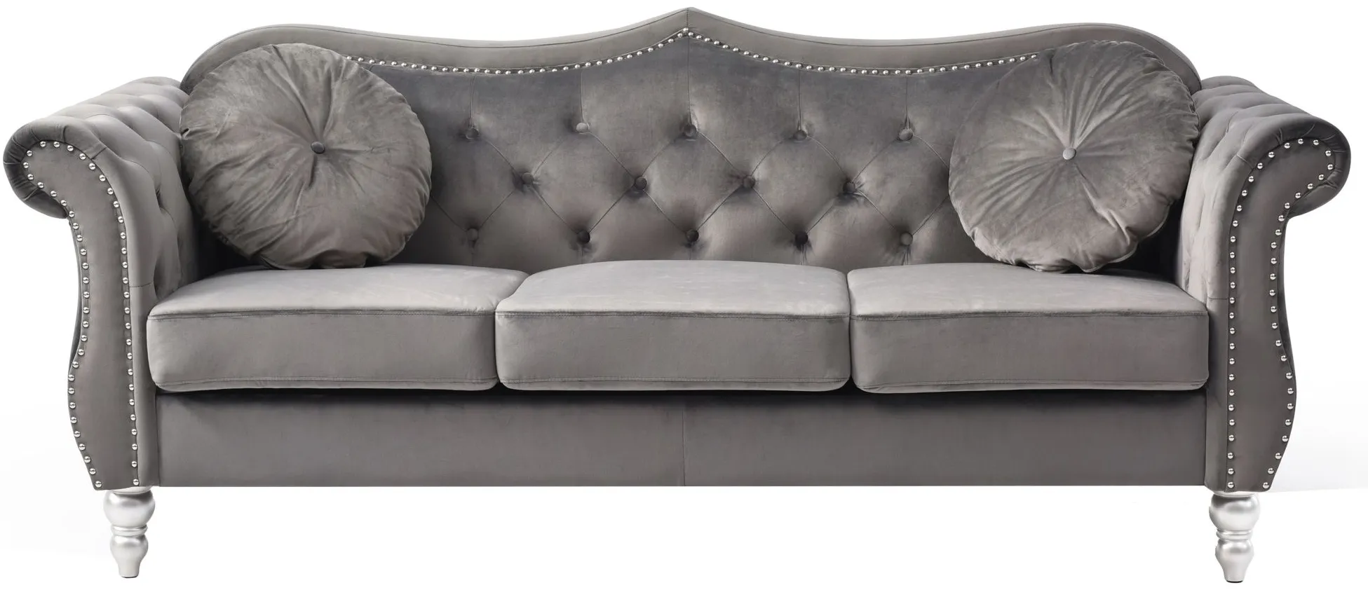 Hollywood Sofa in Dark Gray by Glory Furniture
