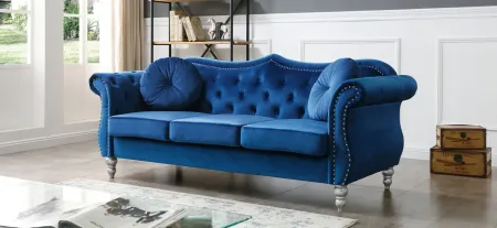 Hollywood Sofa in Navy Blue by Glory Furniture