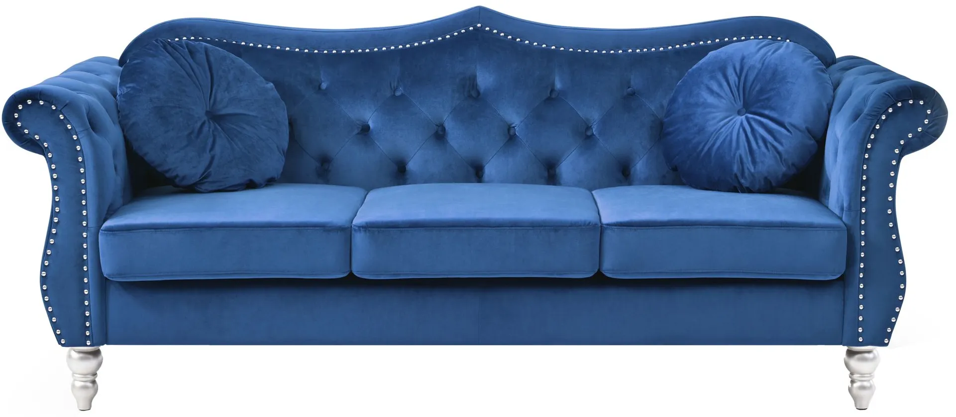 Hollywood Sofa in Navy Blue by Glory Furniture