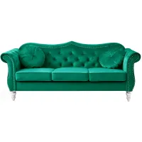 Hollywood Sofa in Green by Glory Furniture