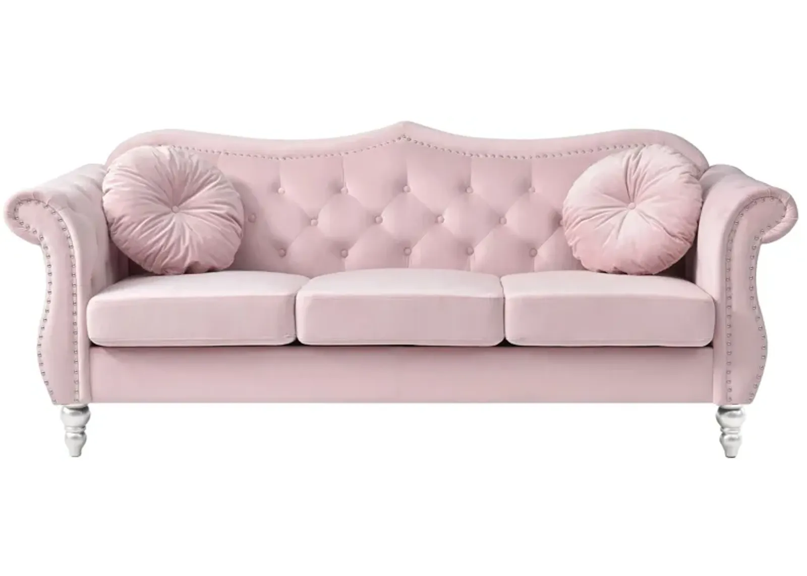 Hollywood Sofa in Pink by Glory Furniture