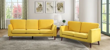 Kingston Sofa in Yellow by Homelegance