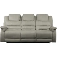 Prose Power Reclining Console Sofa in Gray by Homelegance