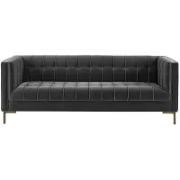 Isaac Channel Stitch Sofa in Gray by Steve Silver Co.