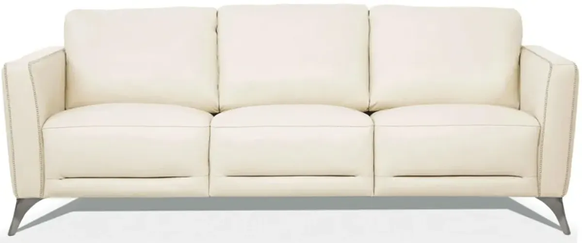 Metteneye Sofa in Cream by HomeRoots