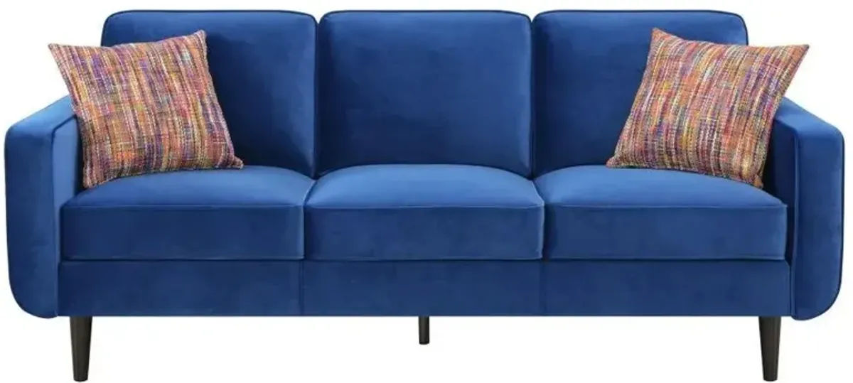 Jax Sofa in royal blue by Emerald Home Furnishings