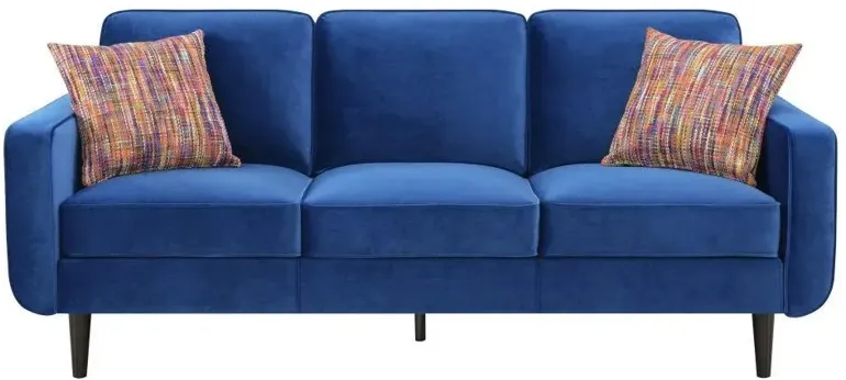 Jax Sofa in royal blue by Emerald Home Furnishings