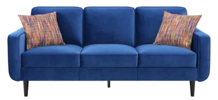 Jax Sofa in royal blue by Emerald Home Furnishings