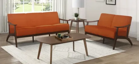 Lewiston Sofa in Orange by Homelegance