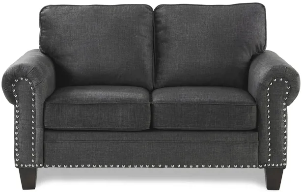 Alexis Loveseat in Dark Gray by Homelegance