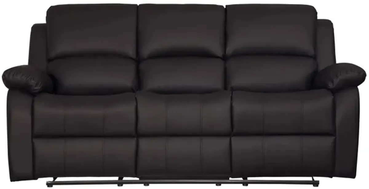 Dresden Reclining Sofa in Dark Brown by Homelegance