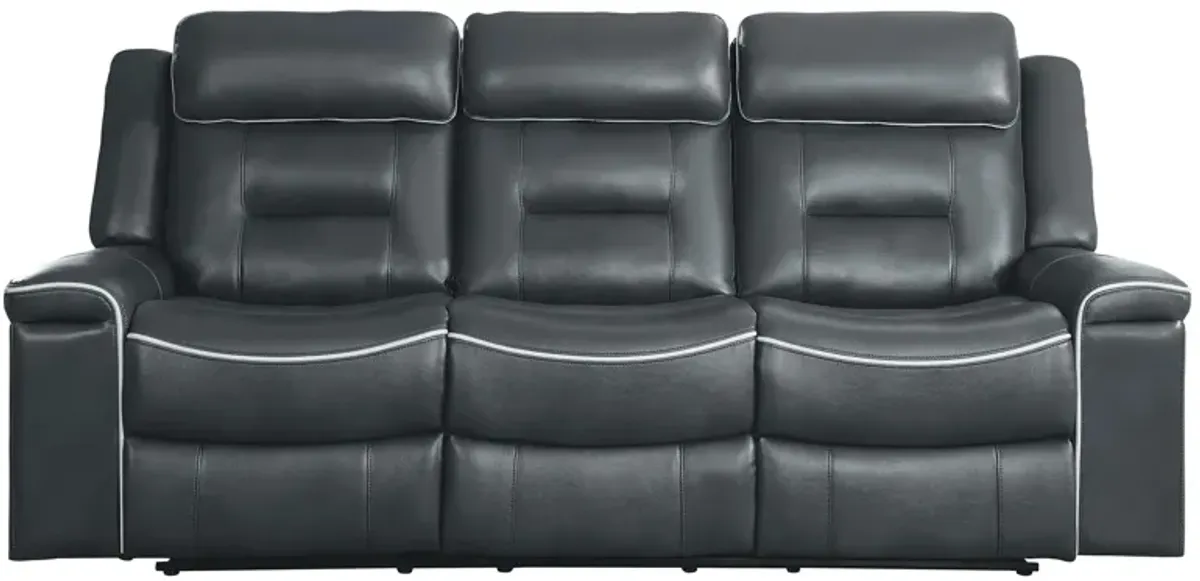 Erding Reclining Sofa in Dark Gray by Homelegance