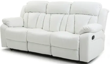 Daria Reclining Sofa in White by Glory Furniture