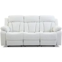 Daria Reclining Sofa in White by Glory Furniture