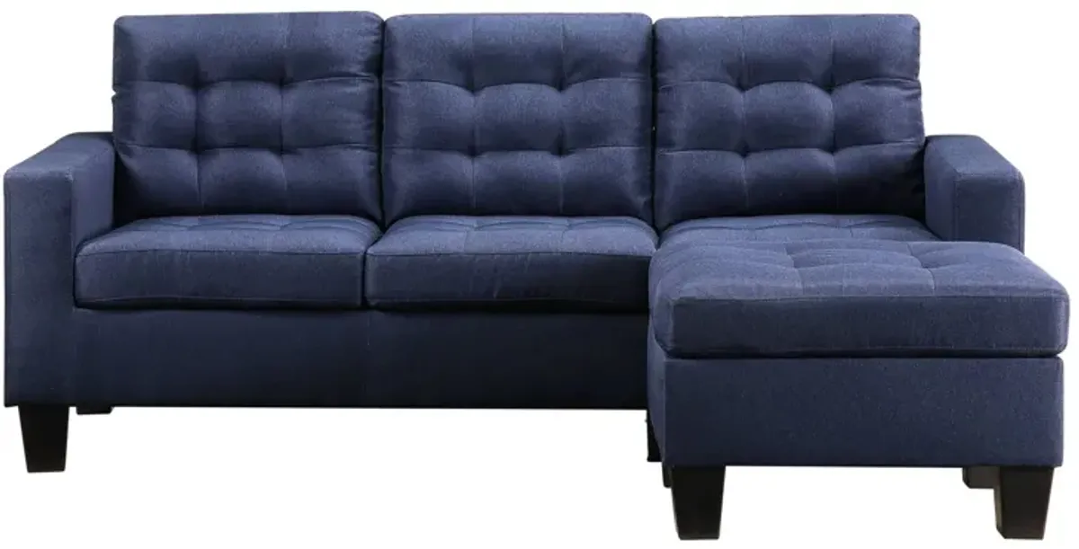 Tierney Sofa in Blue by HomeRoots