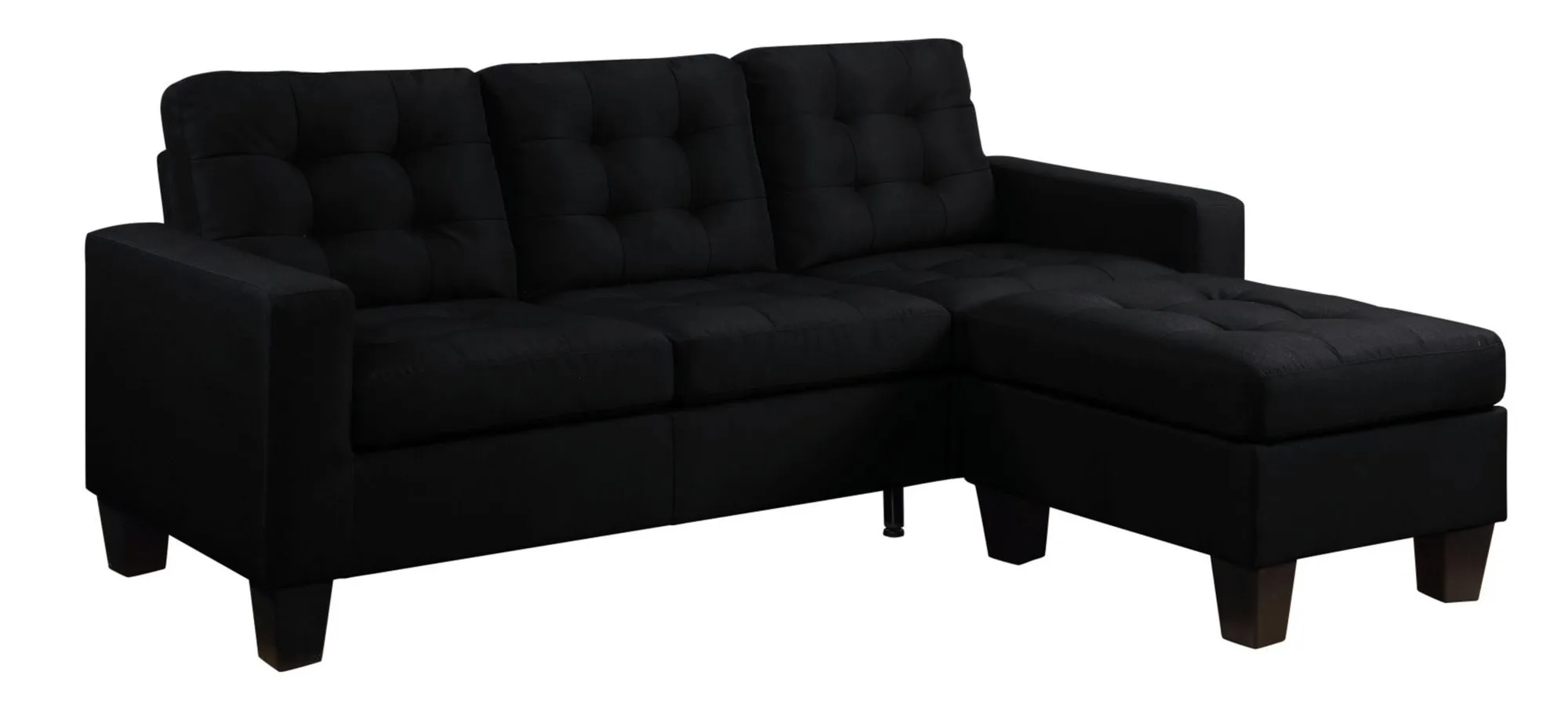 Tierney Sofa in Black by HomeRoots