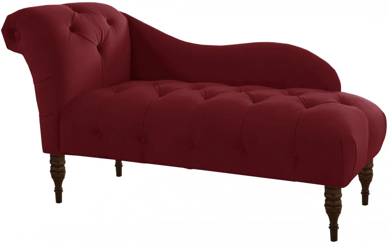 Opulence Chaise Lounge in Velvet Berry by Skyline