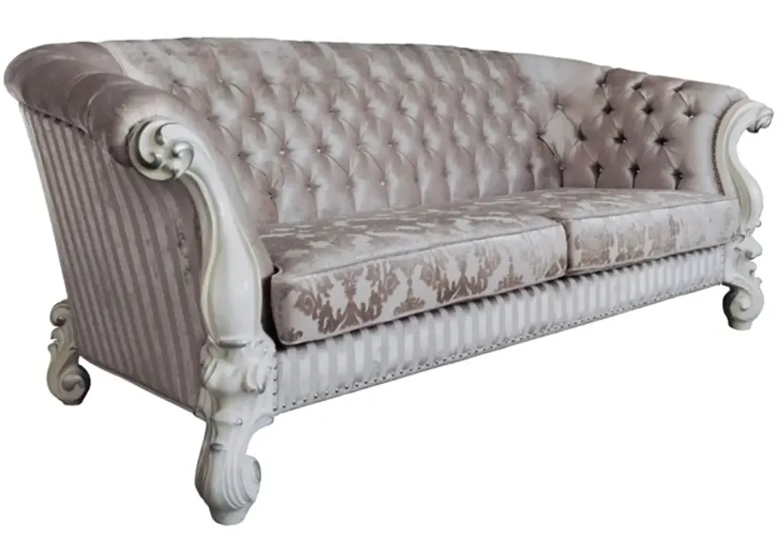 Caleb Sofa in Ivory by HomeRoots