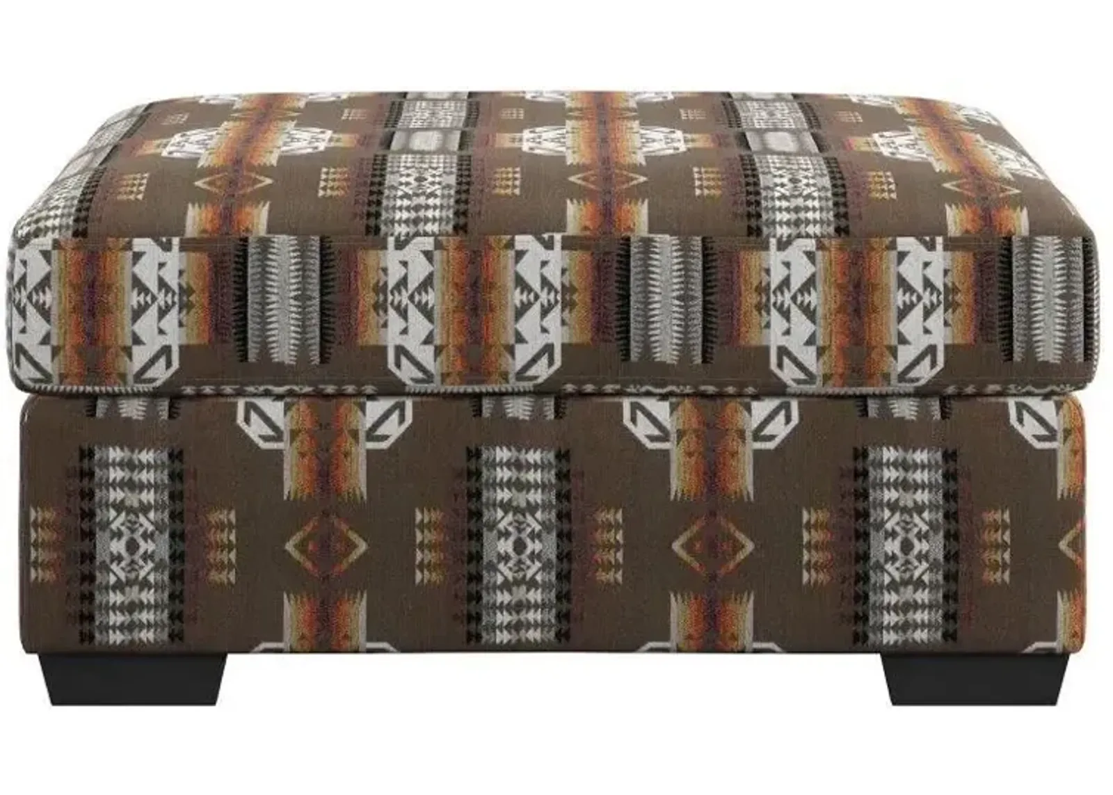 Porter Storage Ottoman in boeheim elk by Emerald Home Furnishings