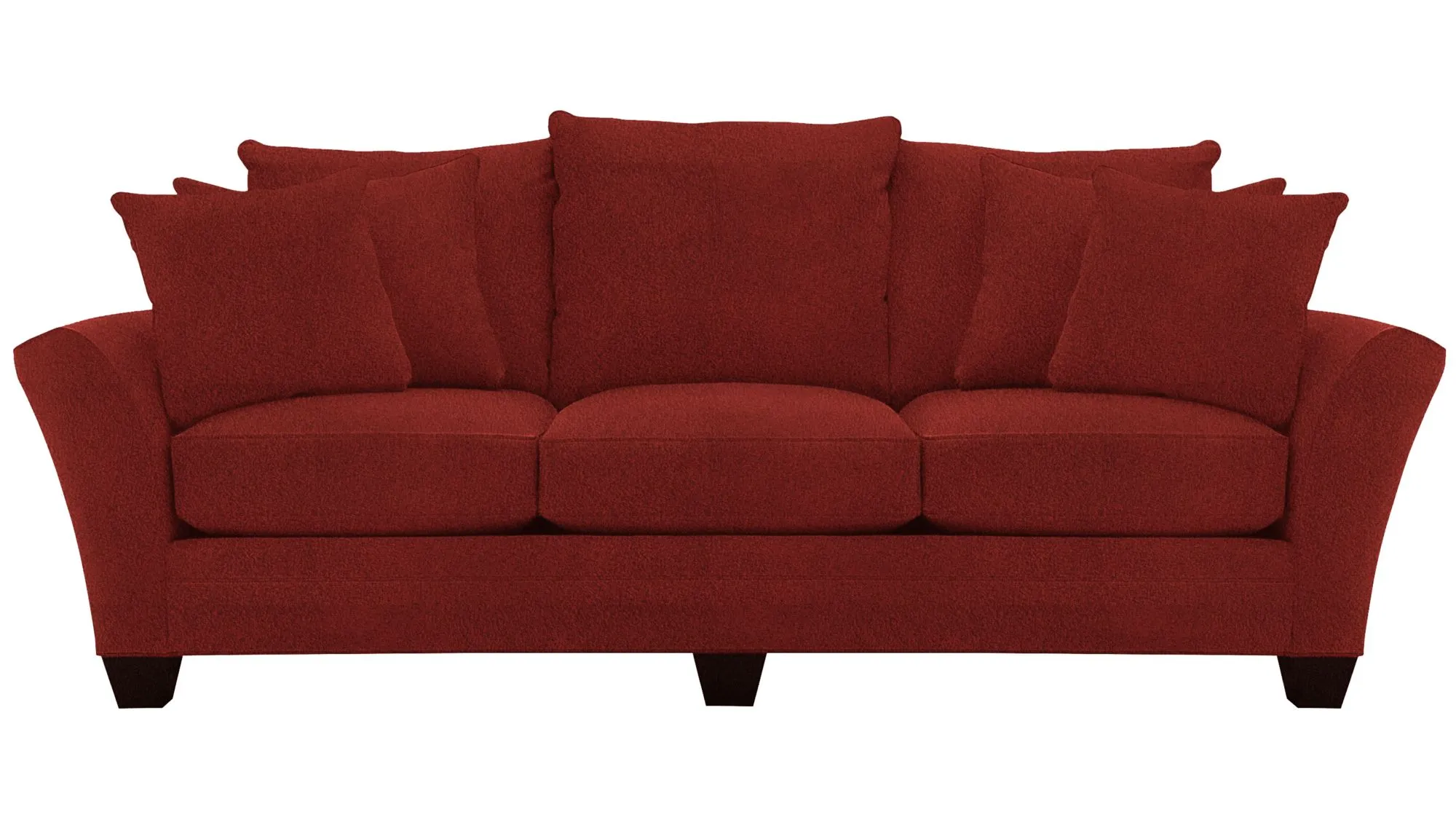 Briarwood Sofa in Suede So Soft Cardinal by H.M. Richards