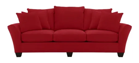 Briarwood Sofa in Suede So Soft Cardinal by H.M. Richards