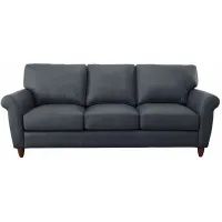 Cameo Sofa in Denver Lux Blue by Omnia Leather