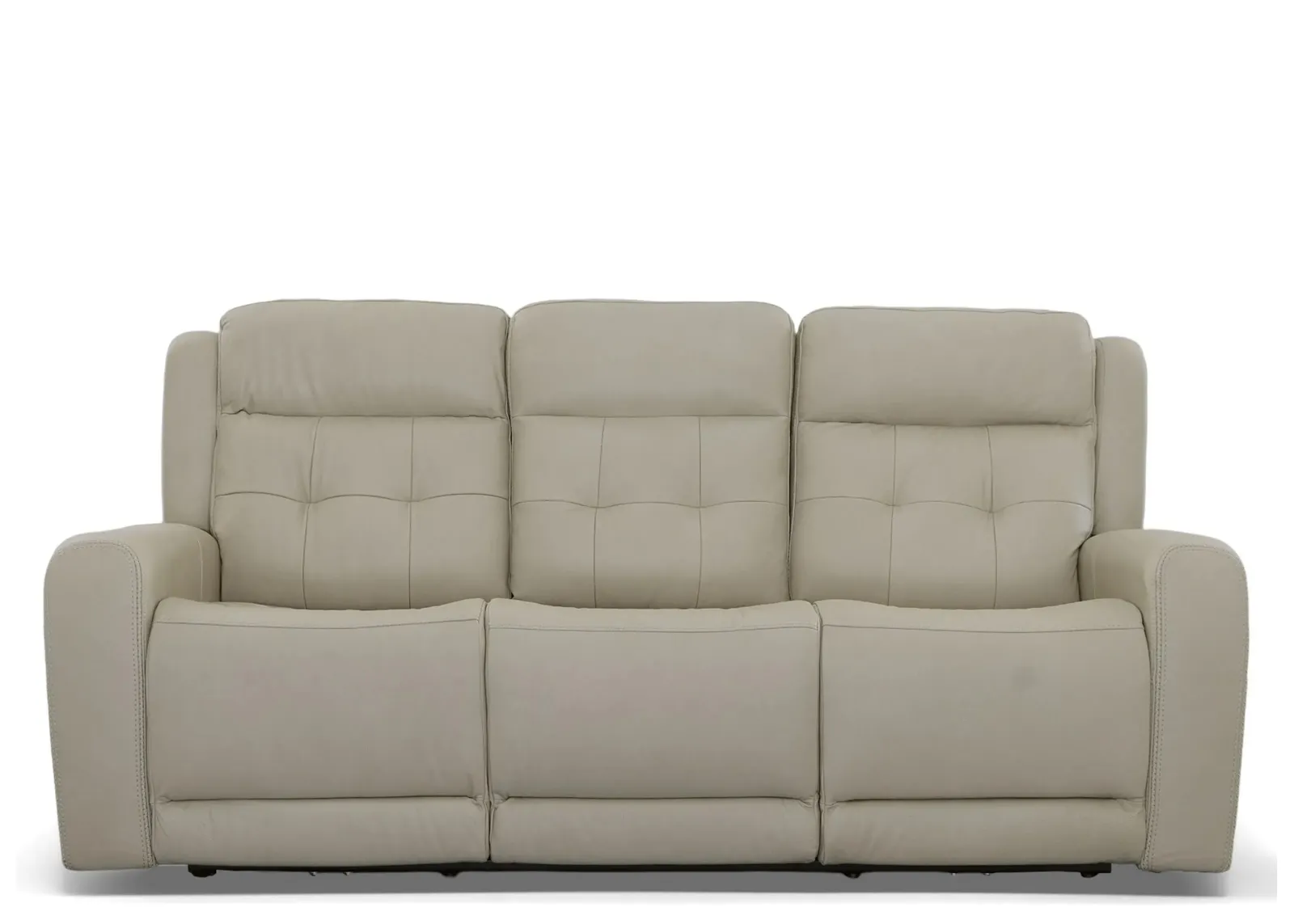 Grant Power Reclining Sofa w/ Power Headrests in Ivory by Flexsteel