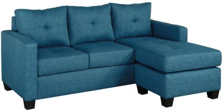 Emma 2-pc Reversible Sectional Sofa in Blue by Homelegance